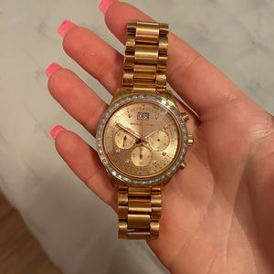 Michael Kors Riley Rose Gold Stainless Steel Watch